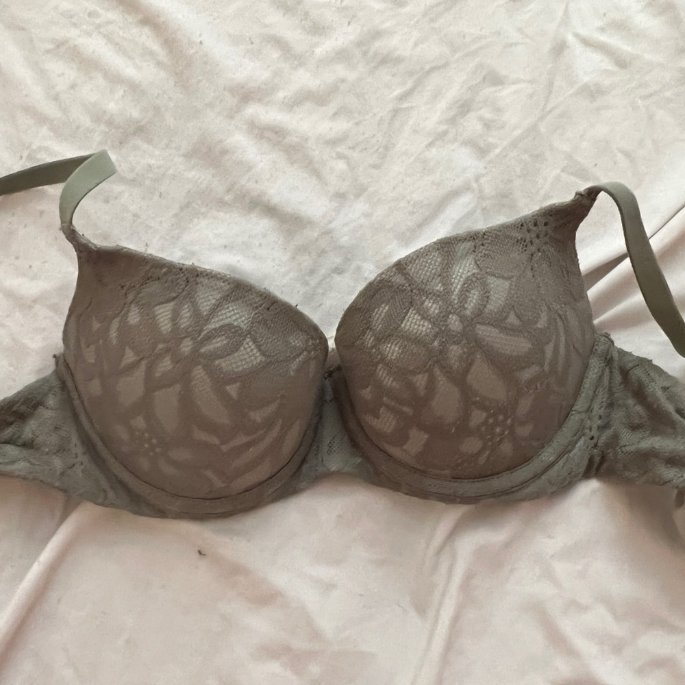 💛🦢5 FOR $10!!! 🦢💛 No Boundaries Junior's All Over Floral Lace Push Up Bra - Picture 3 of 4